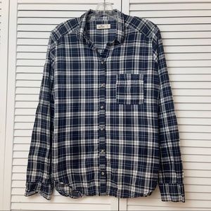 Hollister Blue Plaid Shirt